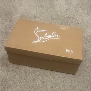 Empty Christian Louboutin shoe box